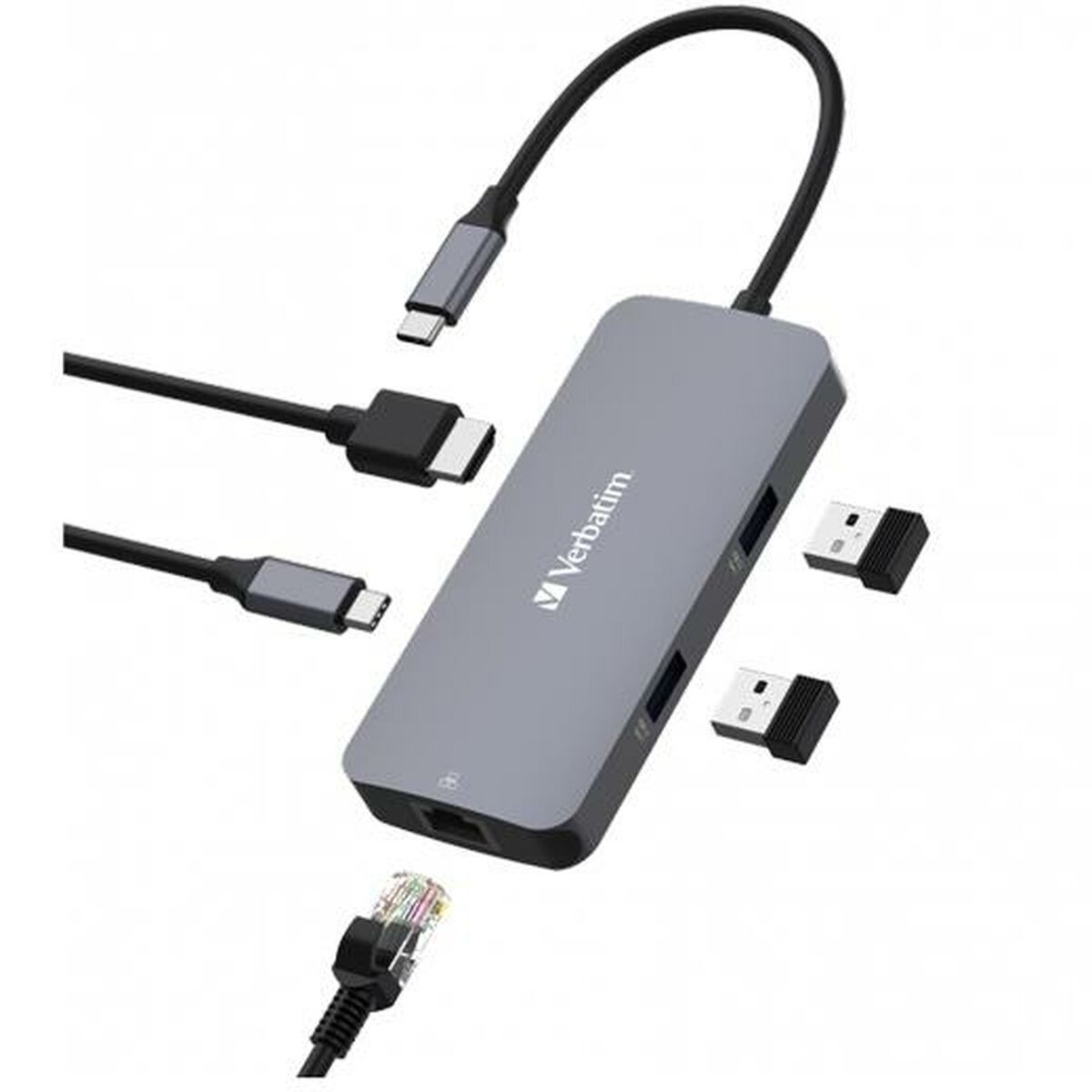 VERBATIM USB-C PRO MULTIPORT 5 PORT HUB CMH-05 WCF (P)