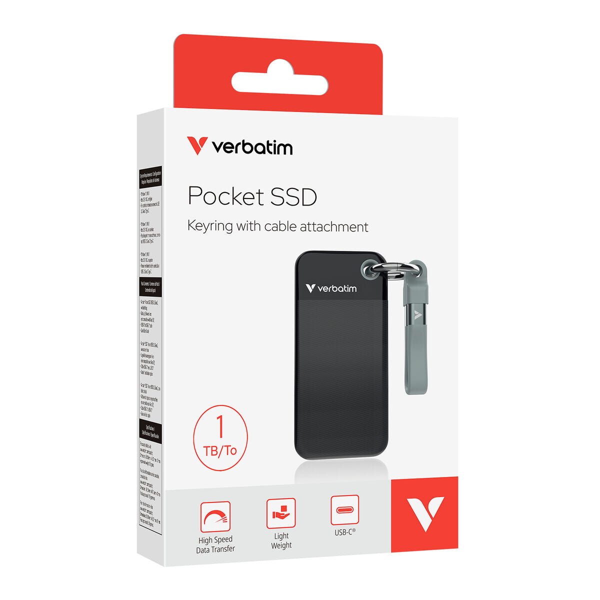 Pocket SSD USB 3.2 Gen 2 1TB Black/Grey
