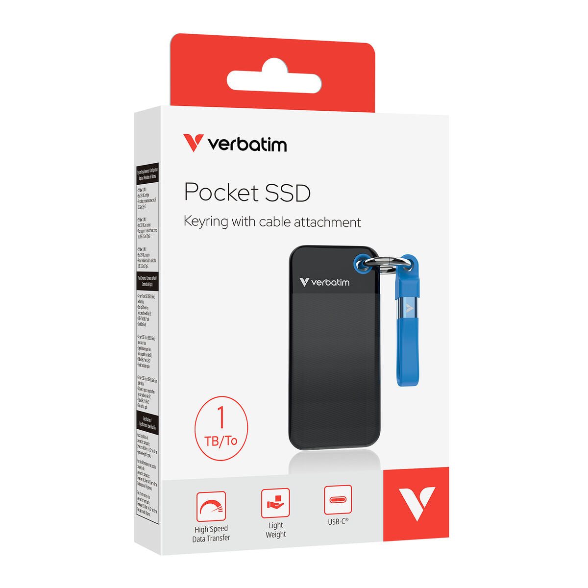 Pocket SSD USB 3.2 Gen 2 1TB Black/Blue