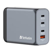 VERBATIM GNC-200 GAN CHARGER 4 PORT 200W USB A/C EU/UK/US WCF (P)