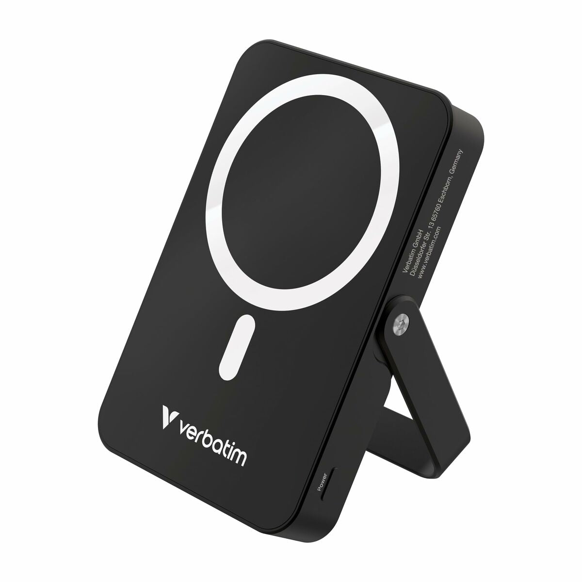 VERBATIM CHARGE N GO POWER BANK WITH STAND MAGNETIC WIRELESS 10000MAH - BLACK WCF (P)
