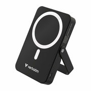 VERBATIM CHARGE N GO POWER BANK WITH STAND MAGNETIC WIRELESS 10000MAH - BLACK WCF (P)
