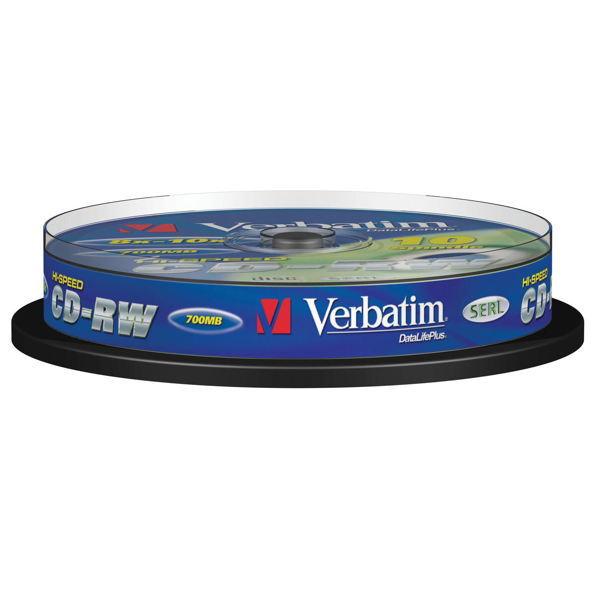 CD-RW/700MB 80Min 10x Speed Cake10pk