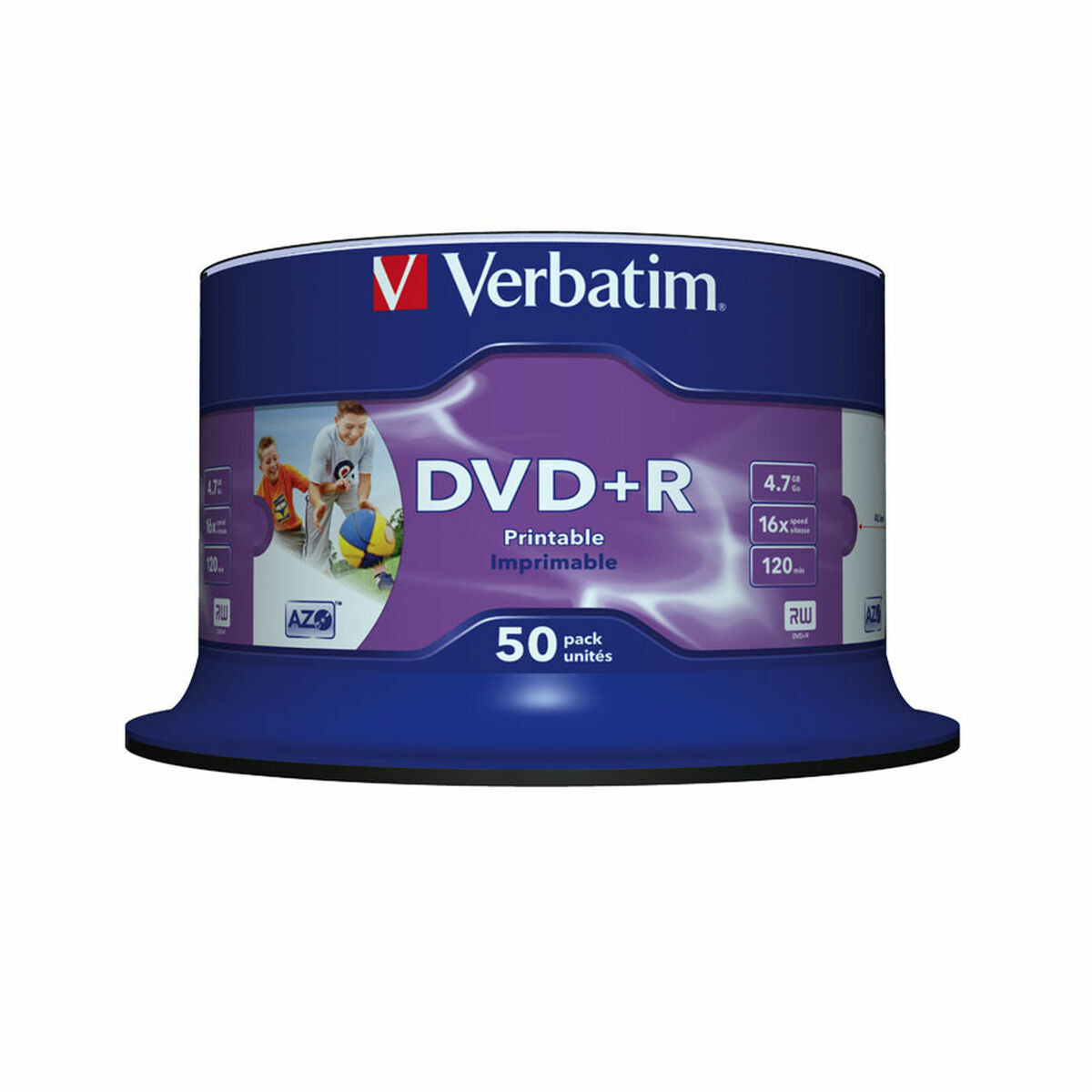 DVD+R/4.7GB 16xspd photo print 50pk