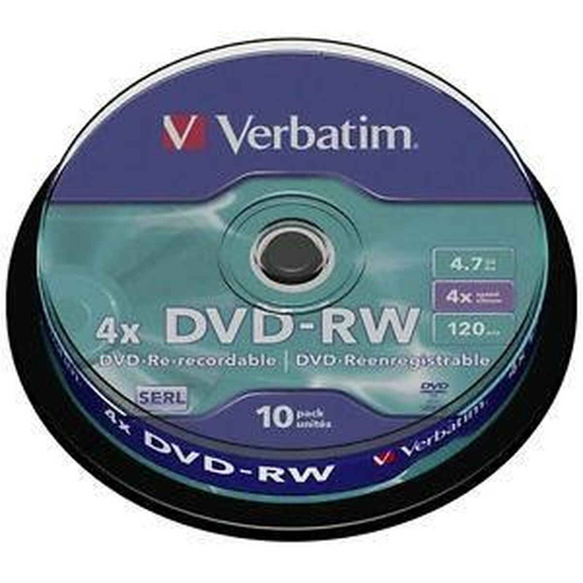 DVD-RW/4.7GB 4xspd Serl Spindle 10