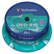 DVD-RW Serl 4X4.7GB silver/25 spindle