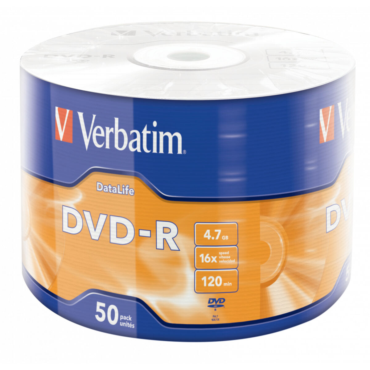 DVD-R DATA LIFE 4.7GB 16X MATT SIVER SUR