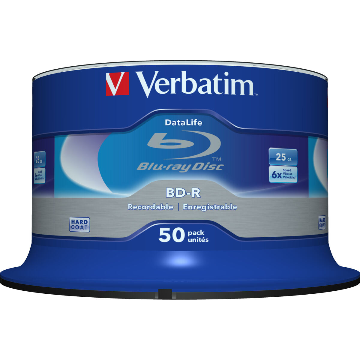 BD-R 25GB 6X WHITE BLUE SURFACE Spindle