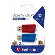 VERBATIM USB DRIVE 3.0 STORENCLICK 2X3