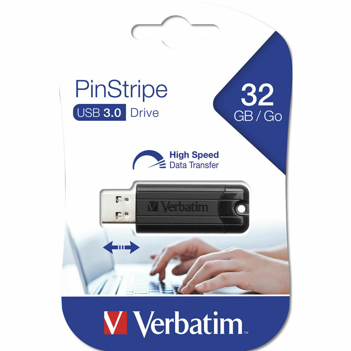 StorenGo Pinstripe USB 3.0 Drive 32GB