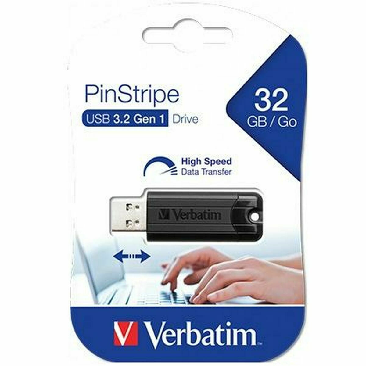 StorenGo Pinstripe USB 3.0 Drive 32GB