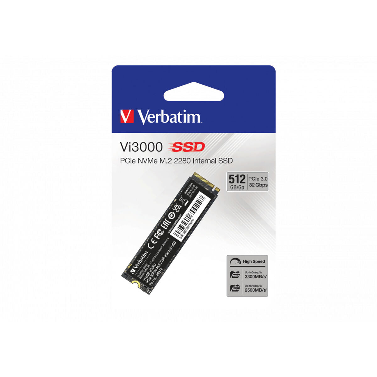 Vi3000 PCIe NVMe M.2 SSD 512GB