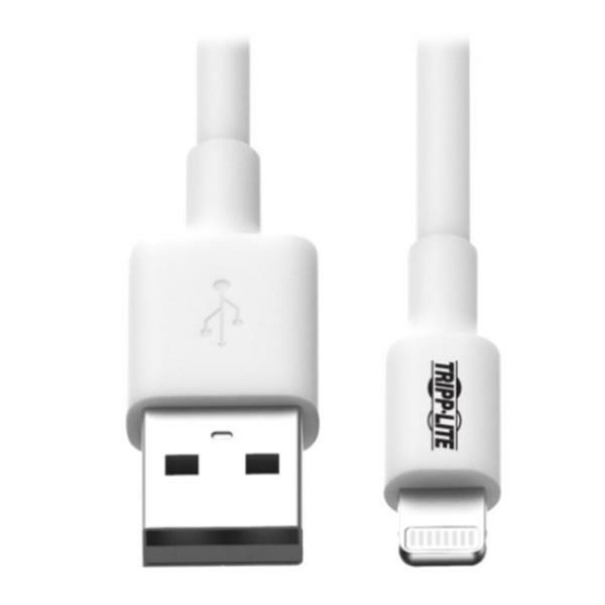 EATON TRIPPLITE USB-A to Lightning Sync/Charge Cable M/M MFi Certified Data / power cable USB M to Lightning M 1.83m white