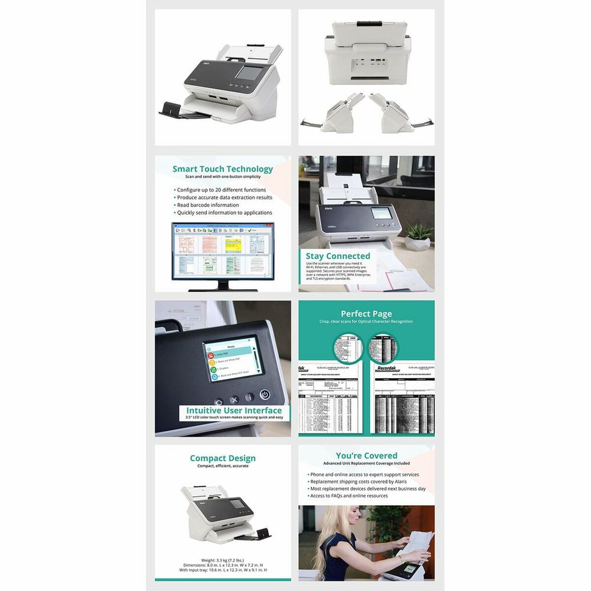 KODAK ALARIS S2060w Scanner A4 60ppm WiFi
