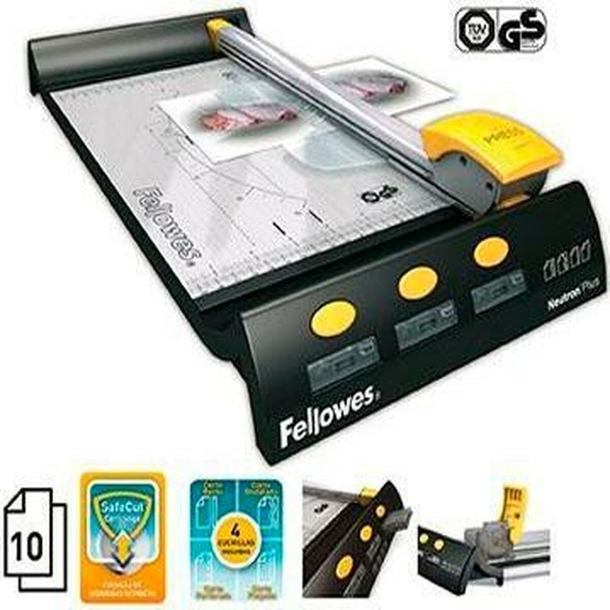 FELLOWES neutron plusa4 rogneuse rotative