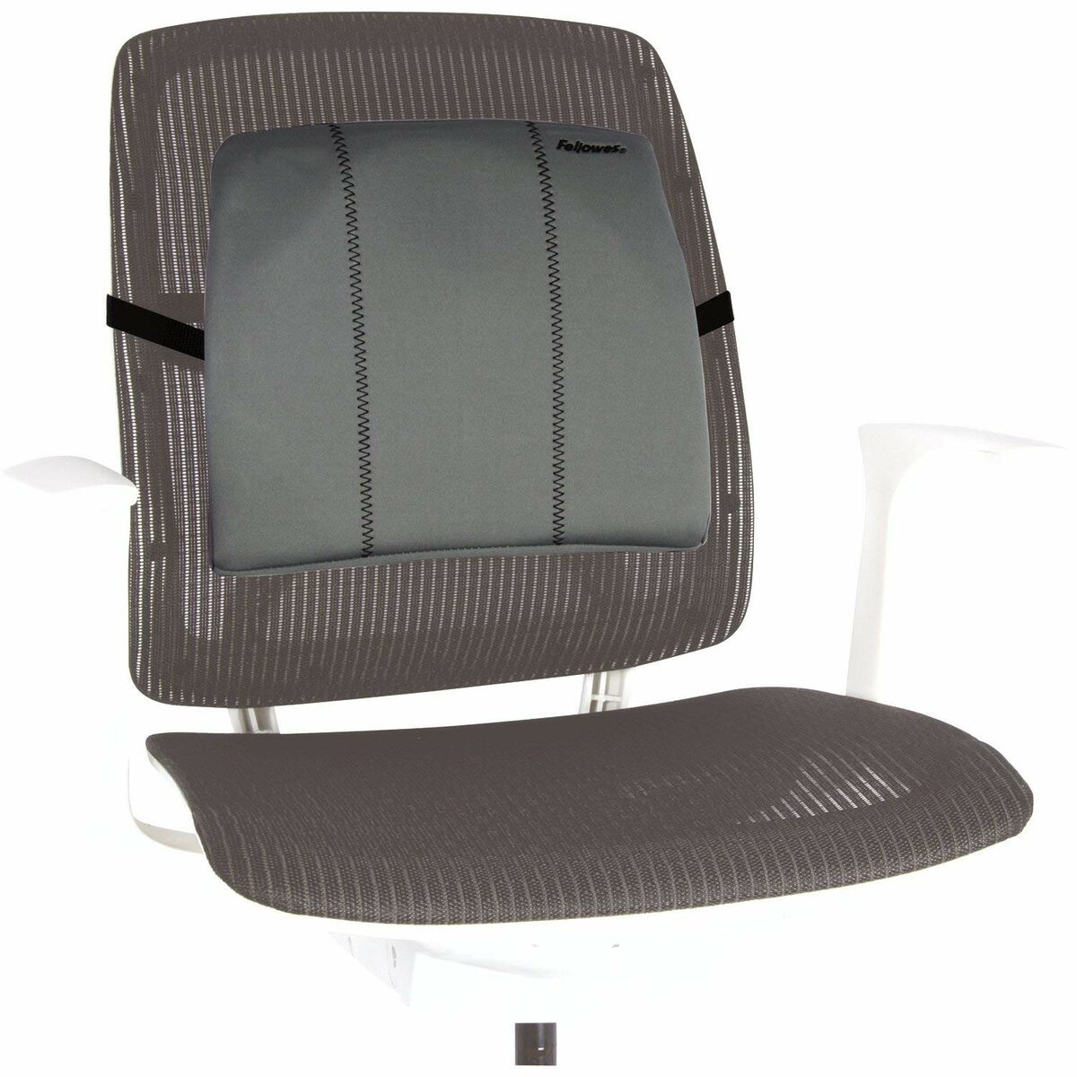 FELLOWES SUPPORT DORSAL FIN - GRIS PLATINE