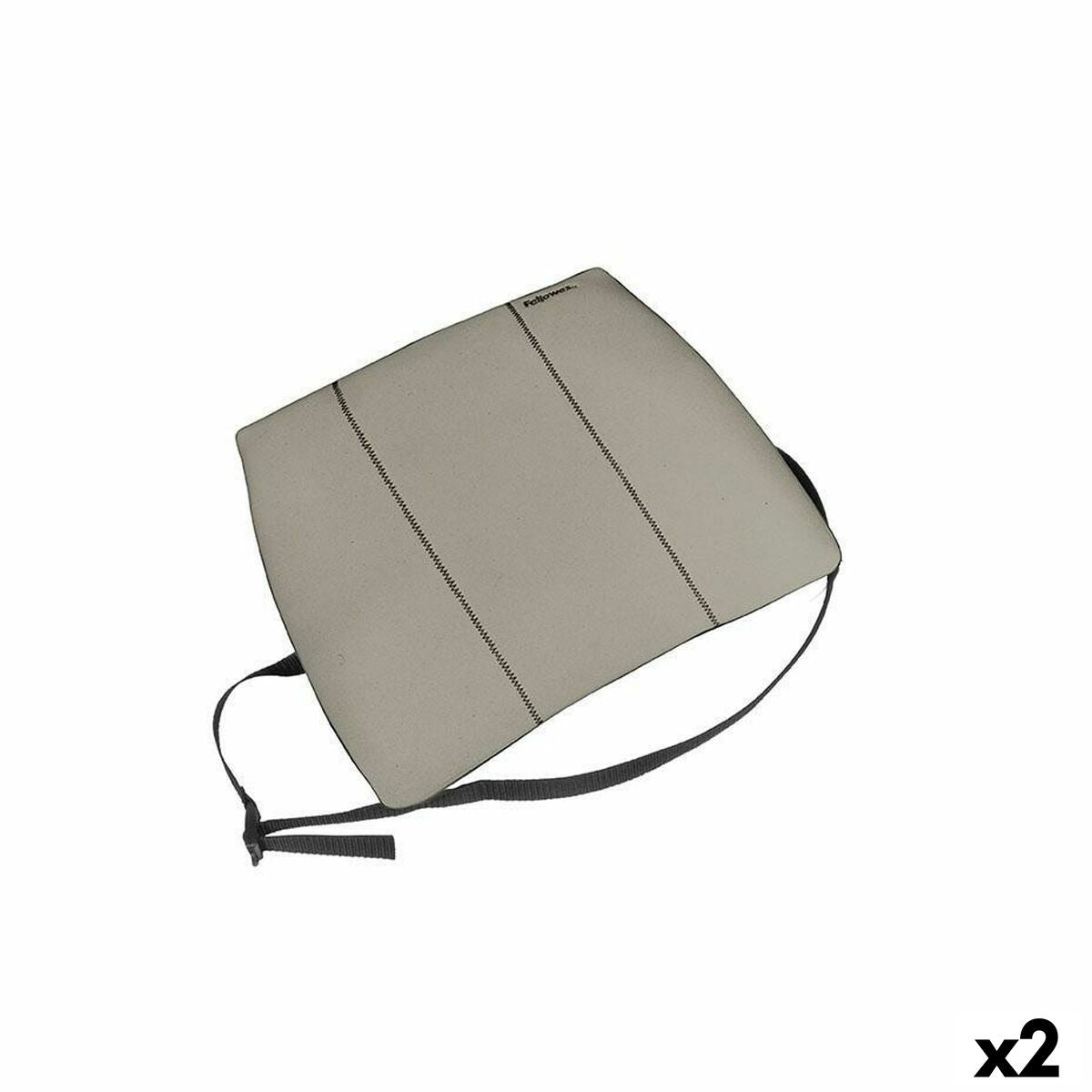 FELLOWES SUPPORT DORSAL FIN - GRIS PLATINE