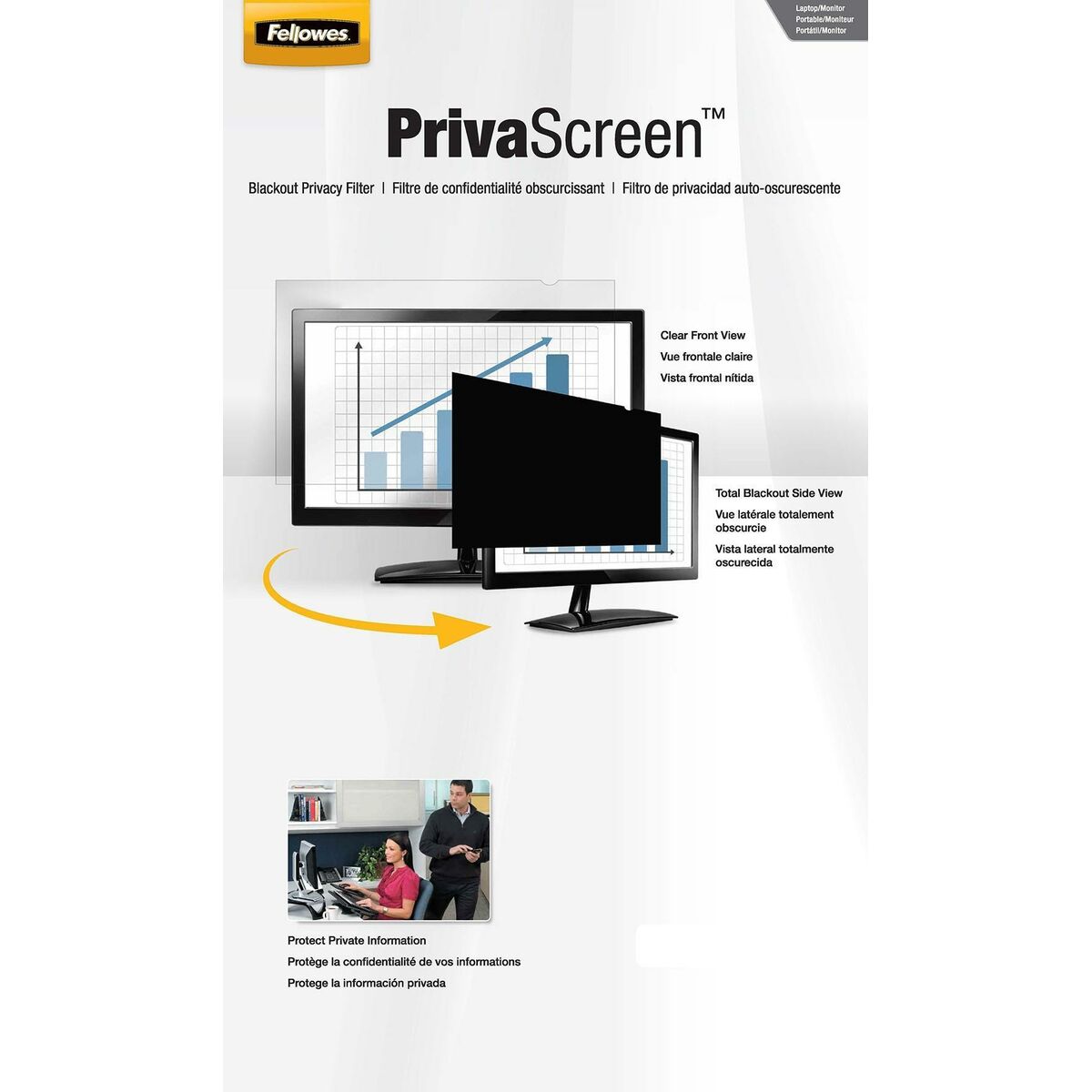 FELLOWES 12.1IN W FILTRE PRIVASCREEN