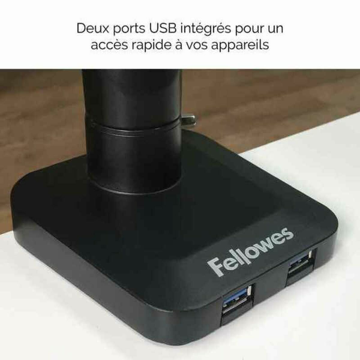 FELLOWES Bras porte écran double Platinium Série