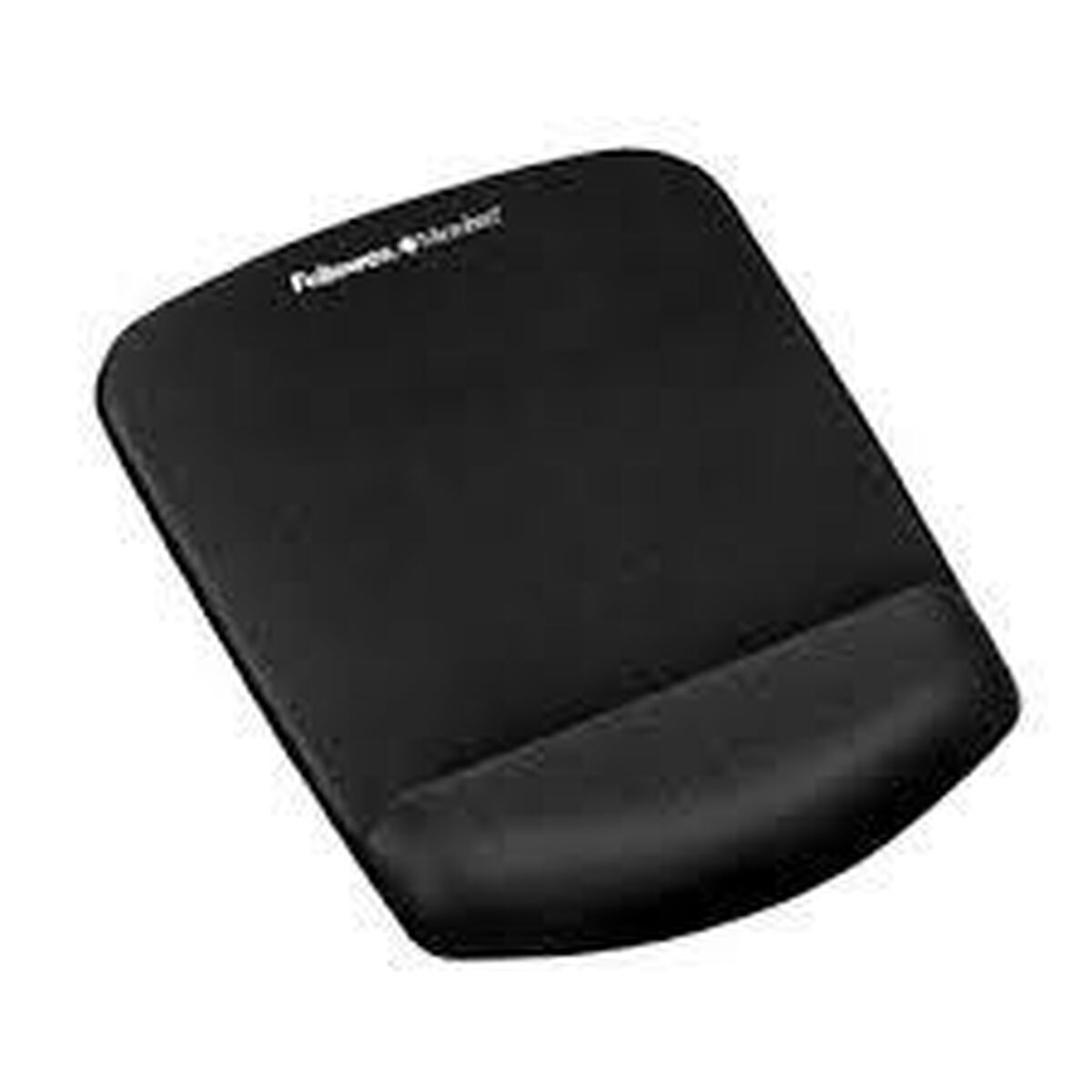 FELLOWES Tapis de souris - Repose poignet PlushTouch™ - Noir - Antibactérien