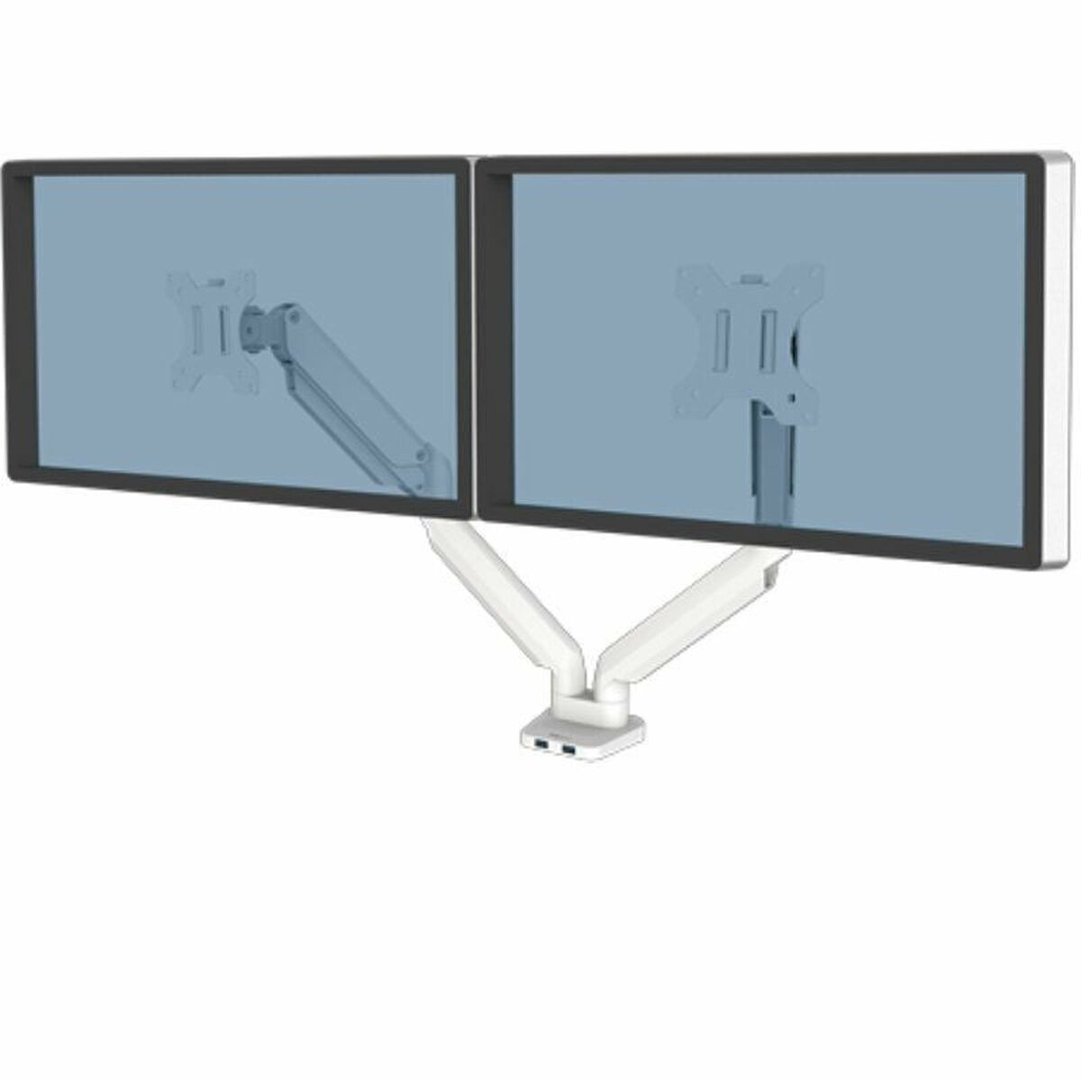 FELLOWES Bras Porte-Ecrans Double Blanc Platinum Series