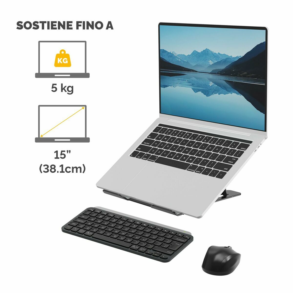 FELLOWES SUPPORT ORDINATEUR PORTABLE LAPTOP NOIR ALUMNIA