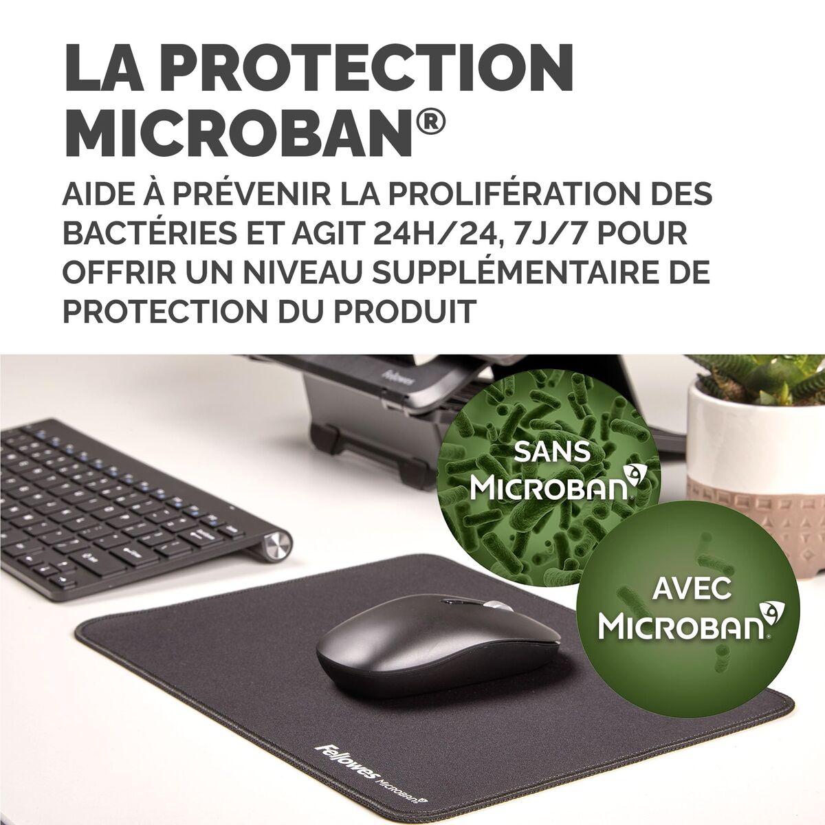 FELLOWES TAPIS DE SOURIS XL NOIR BREYTA