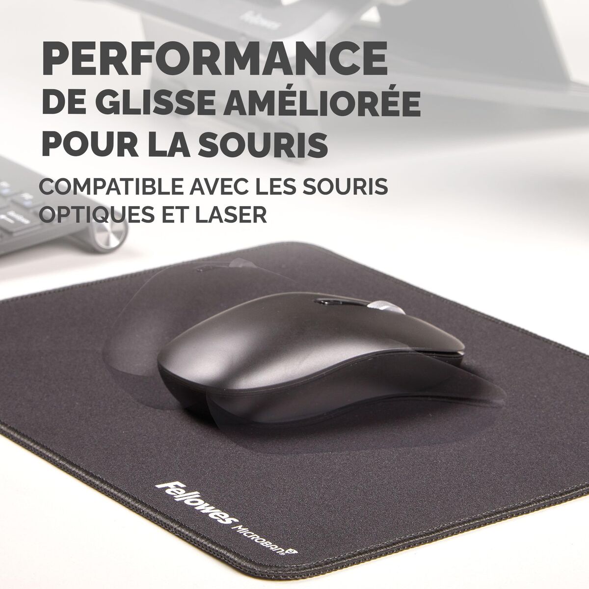 FELLOWES TAPIS DE SOURIS XL NOIR BREYTA