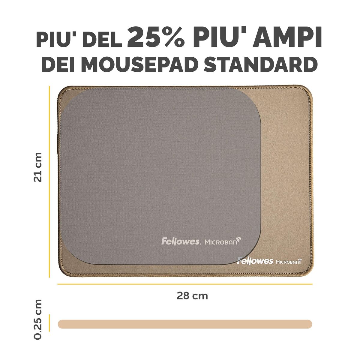 FELLOWES TAPIS DE SOURIS XL SABLE BREYTA