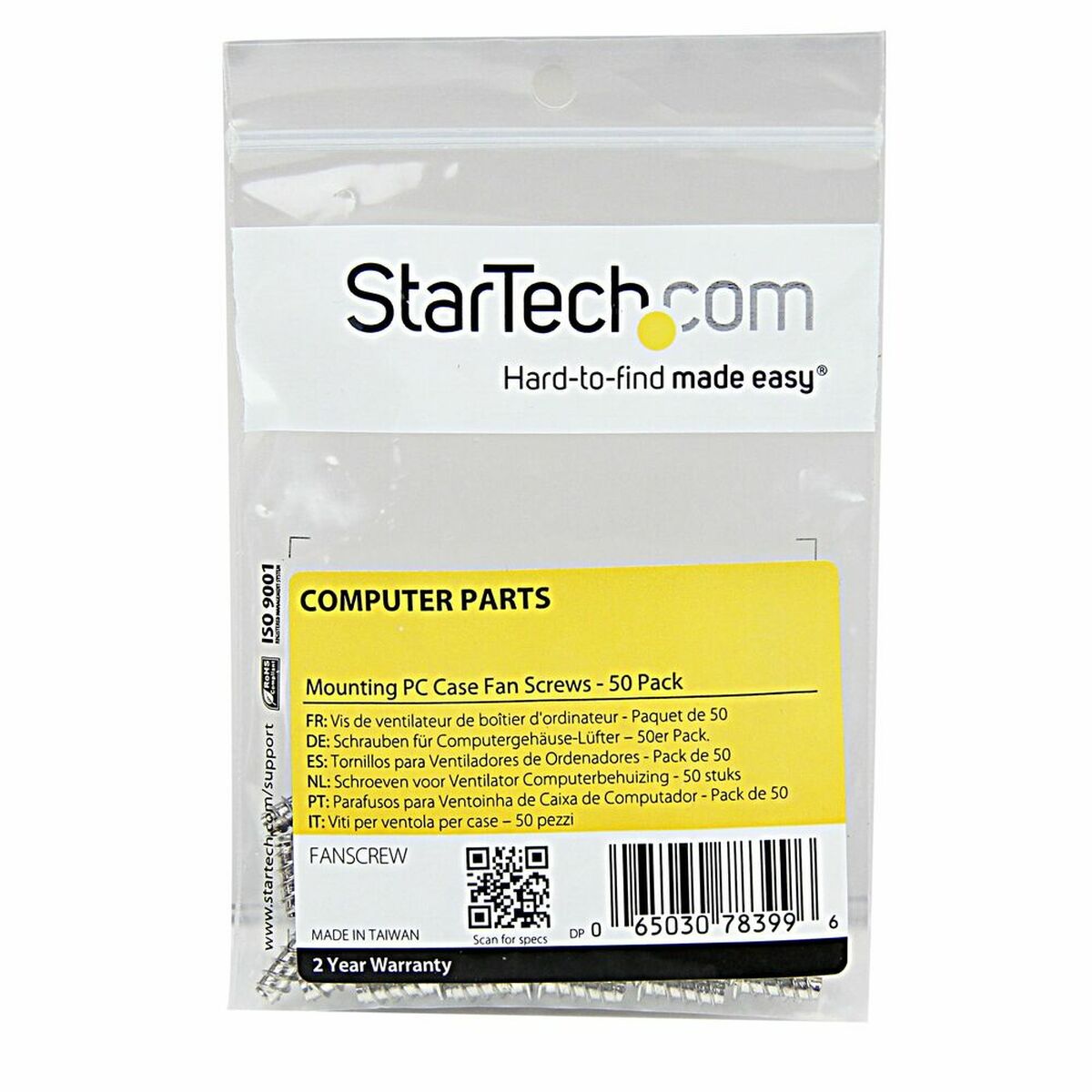Mounting PC Case Fan Screws 50 Pack
