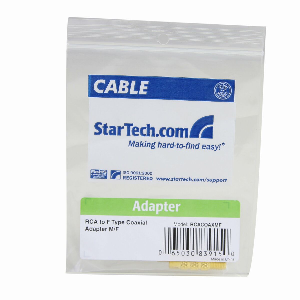 RCA to F Type Coaxial Adapter M/F
