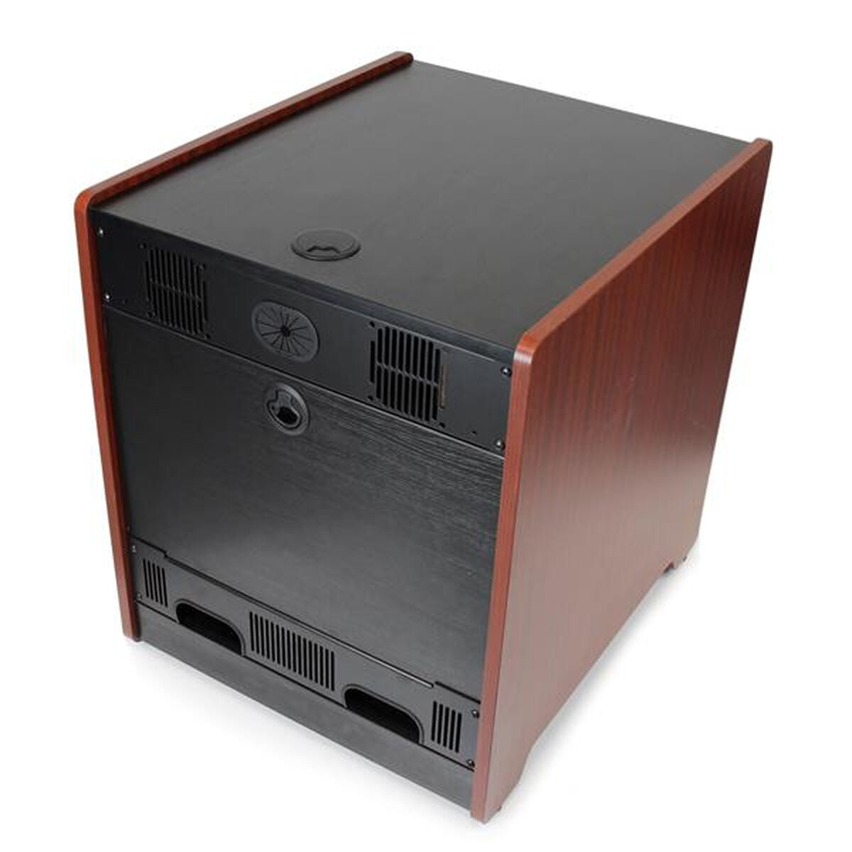 12U Office Server Cabinet w/Wood Finish