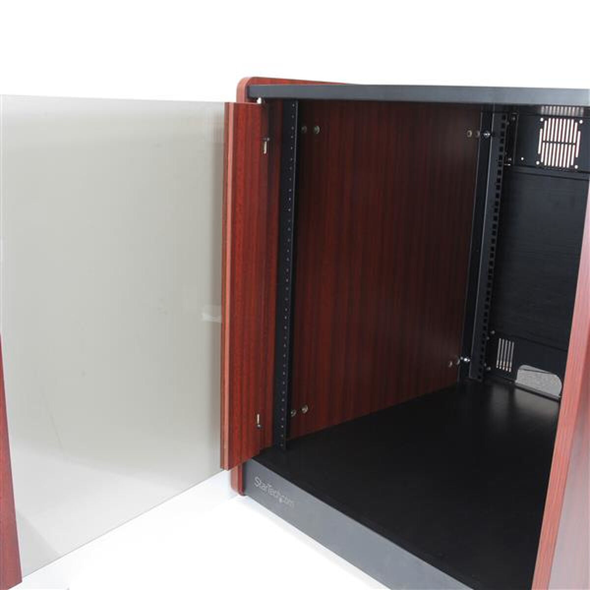 12U Office Server Cabinet w/Wood Finish