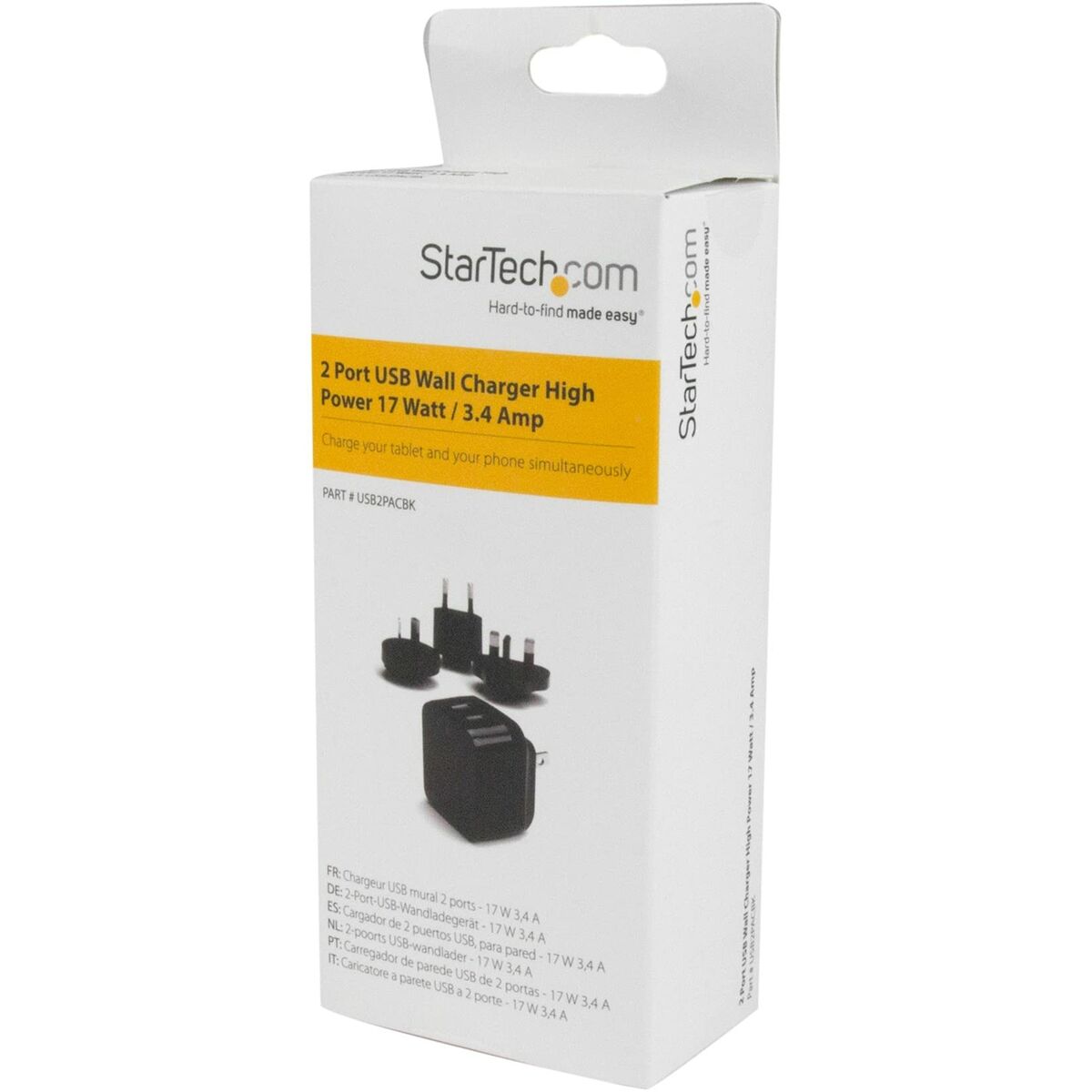 Dual Port USB Wall Charger 17W/3.4A