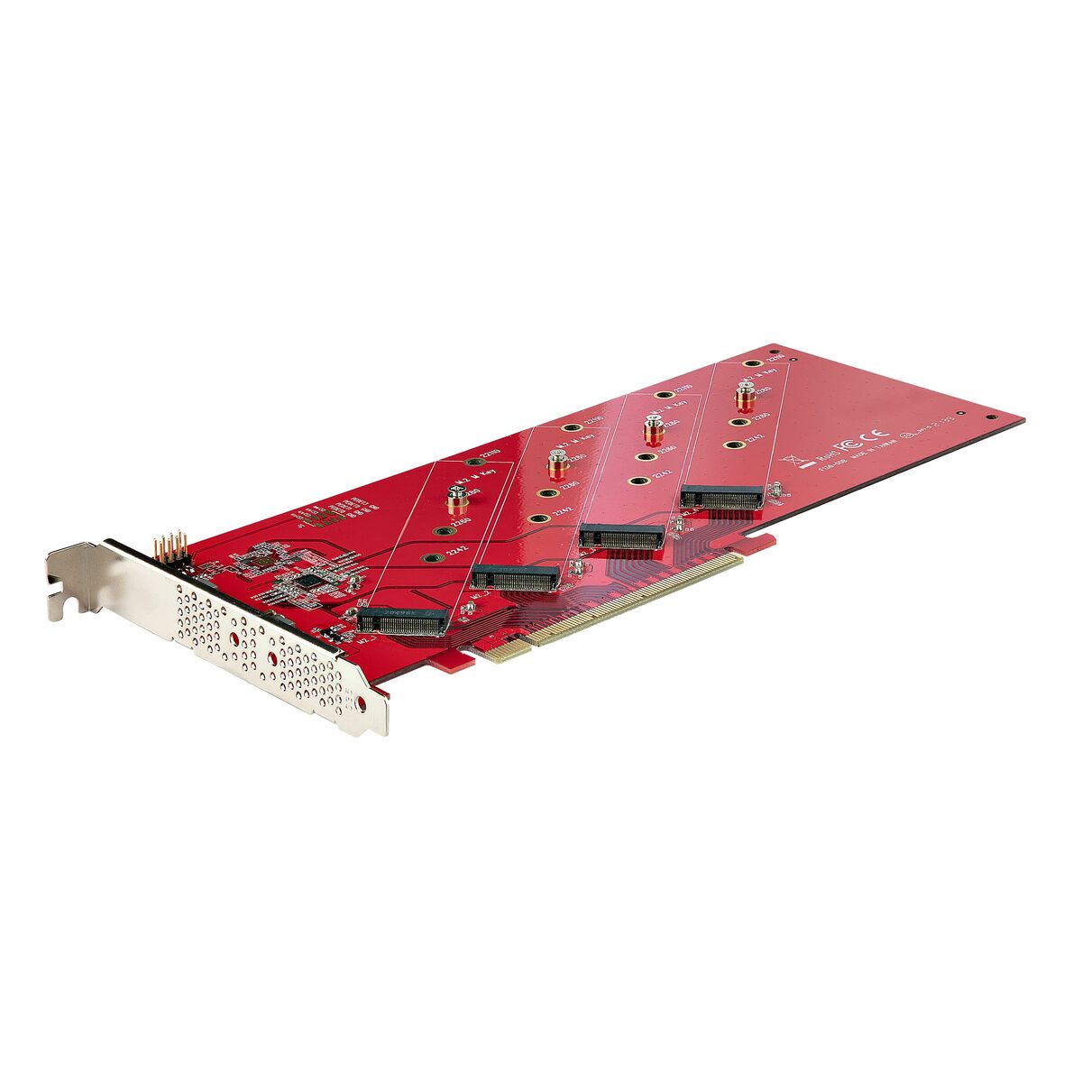 Quad M.2 PCIe Adapter for NVMe/AHCI SSD