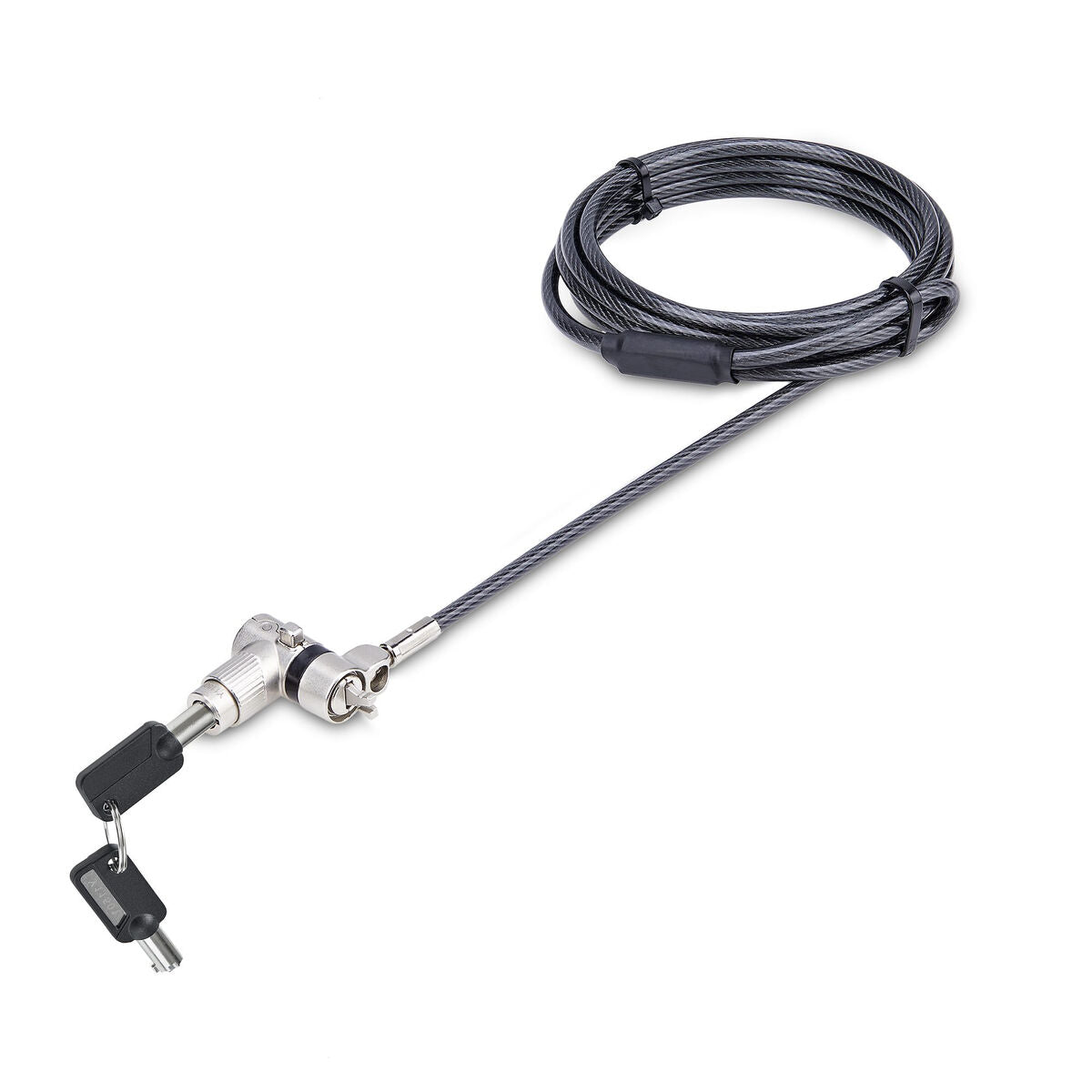3-in-1 Laptop Lock 6.6ft Security Cable
