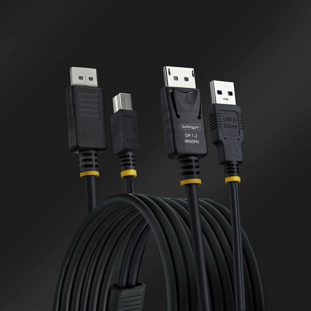 DisplayPort and USB 5Gbps KVM Cable