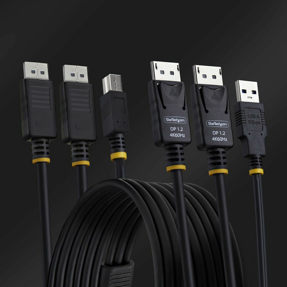 Dual-DP/USB KVM Cable