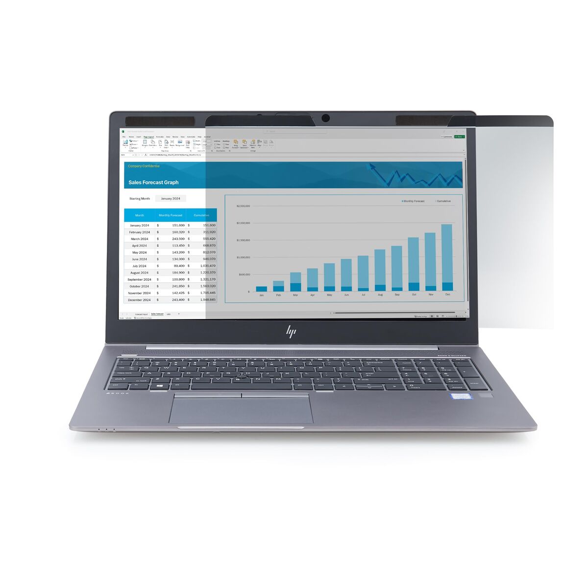 Magnetic Privacy Screen For 16" Laptop