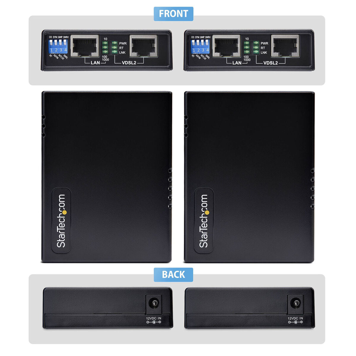 VDSL2 Ethernet Extender Kit Up to 1km