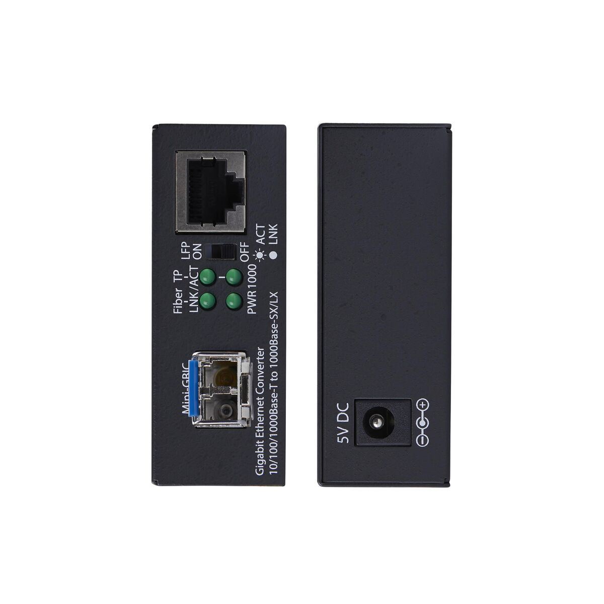 Gigabit SM LC Fiber Media Converter 20km