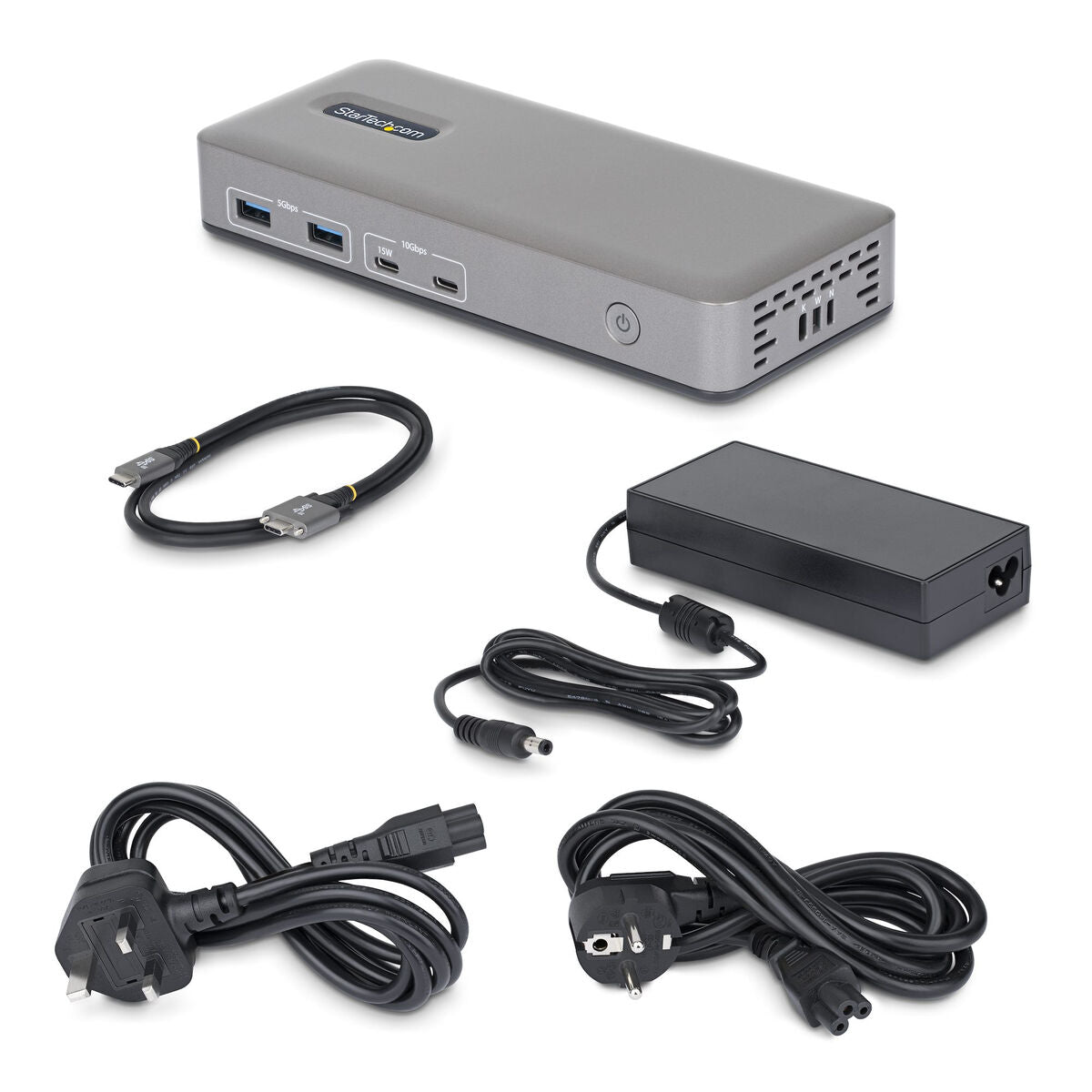 USB-C Dock 2x DP 4K60 1GbE 100W PD