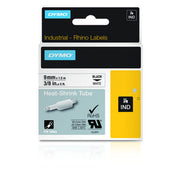 DYMO Etiquette thermorétractables 18053 noir/blanc 9mm x1,5m