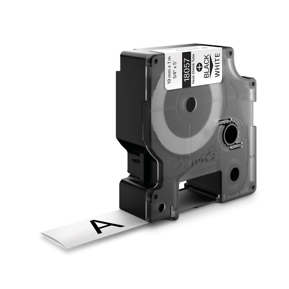 DYMO Rhino Etiquette industrielle gaine thermorétractable 19mm x 1,5m noir/blanc