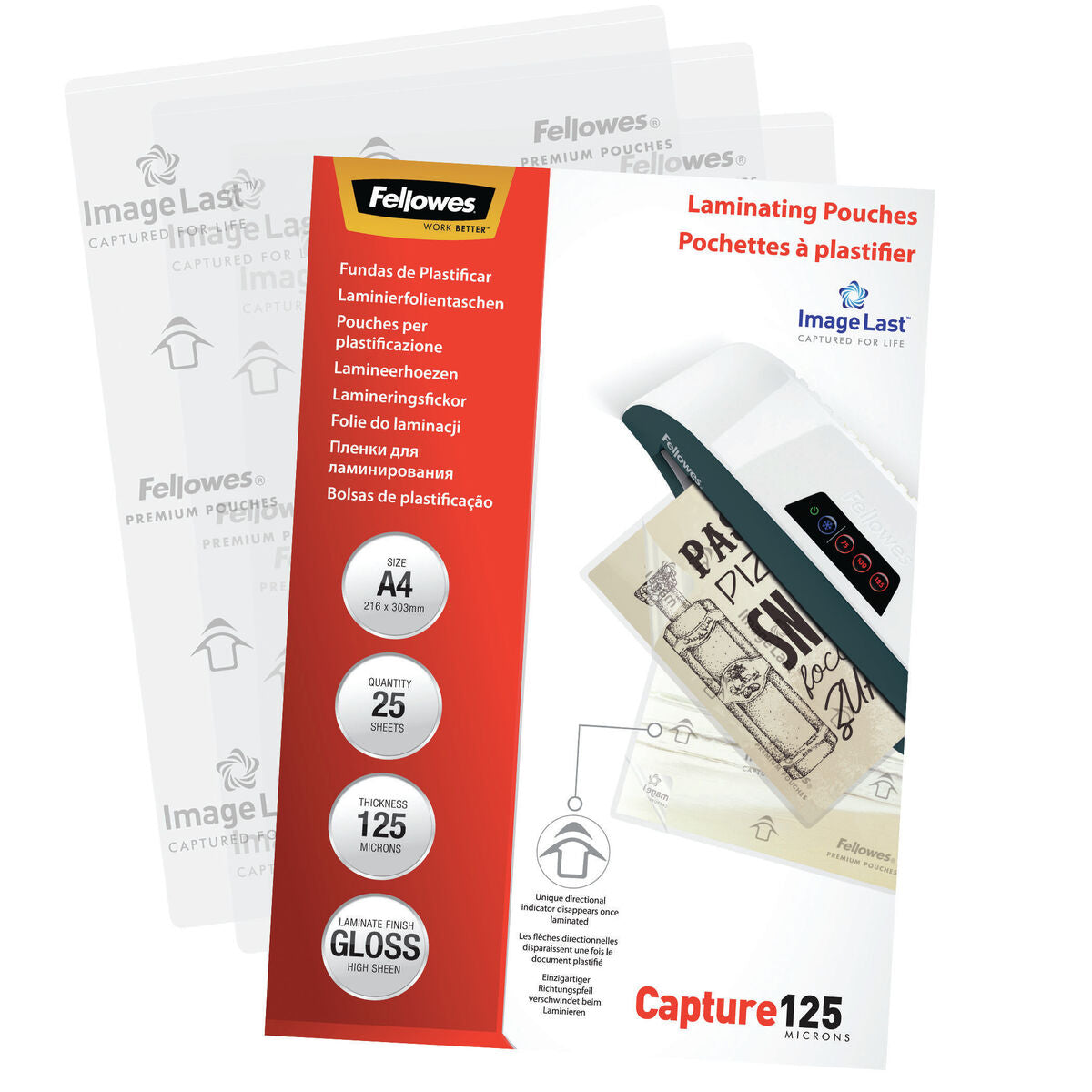 FELLOWES IL POCHETTES A4 125 MICRONS X 25