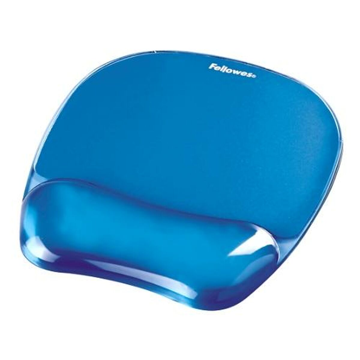 FELLOWES Tapis de souris - Repose-poignet Gel Crystal™ Bleu