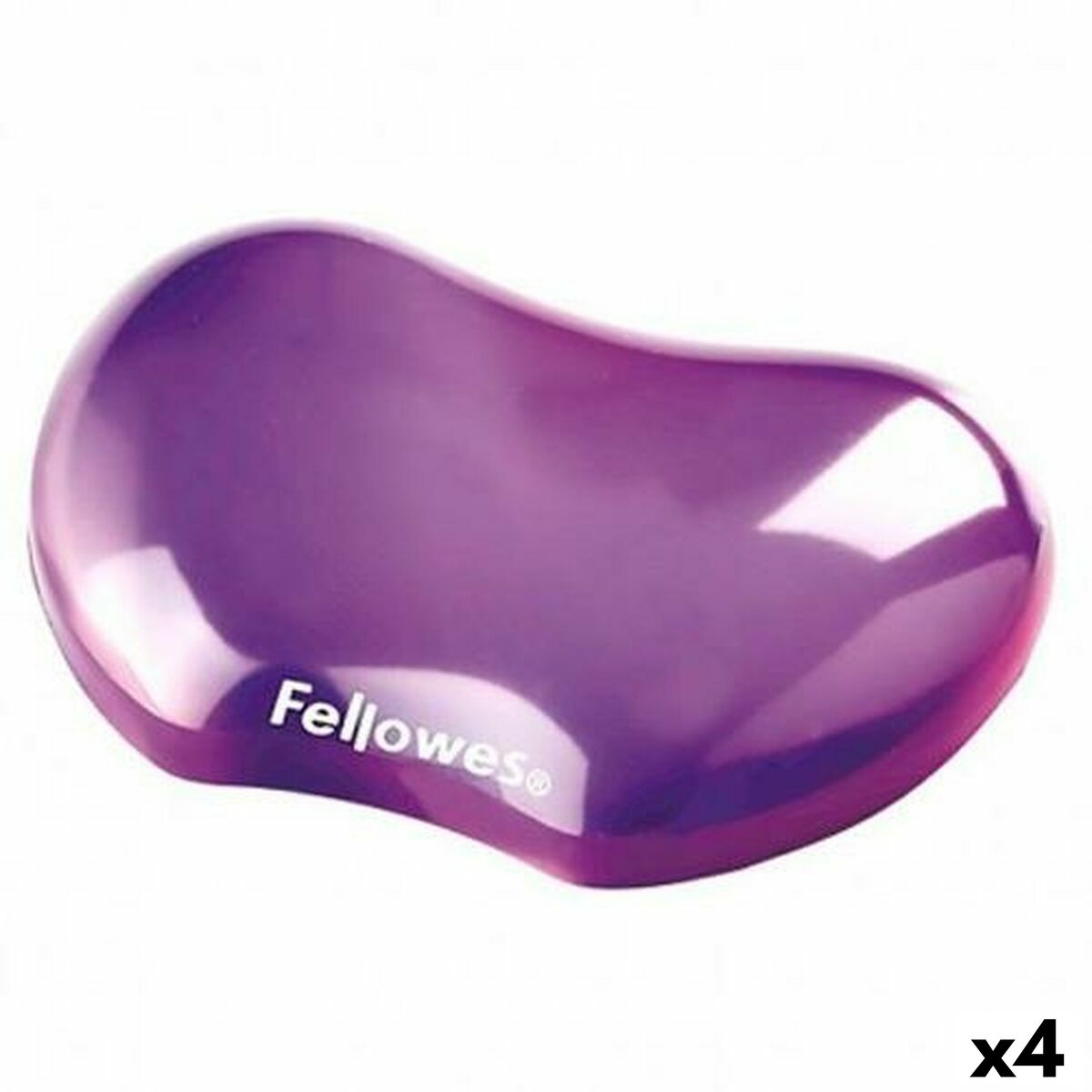 FELLOWES repose-poignets gel crystal - lilas