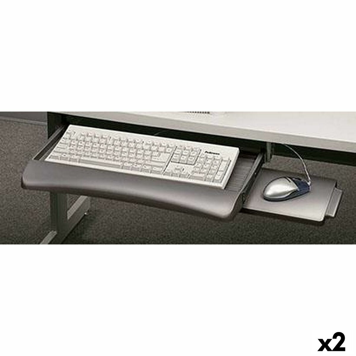 FELLOWES Support clavier Graphite