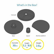 Spin2 Monitor Stand Black