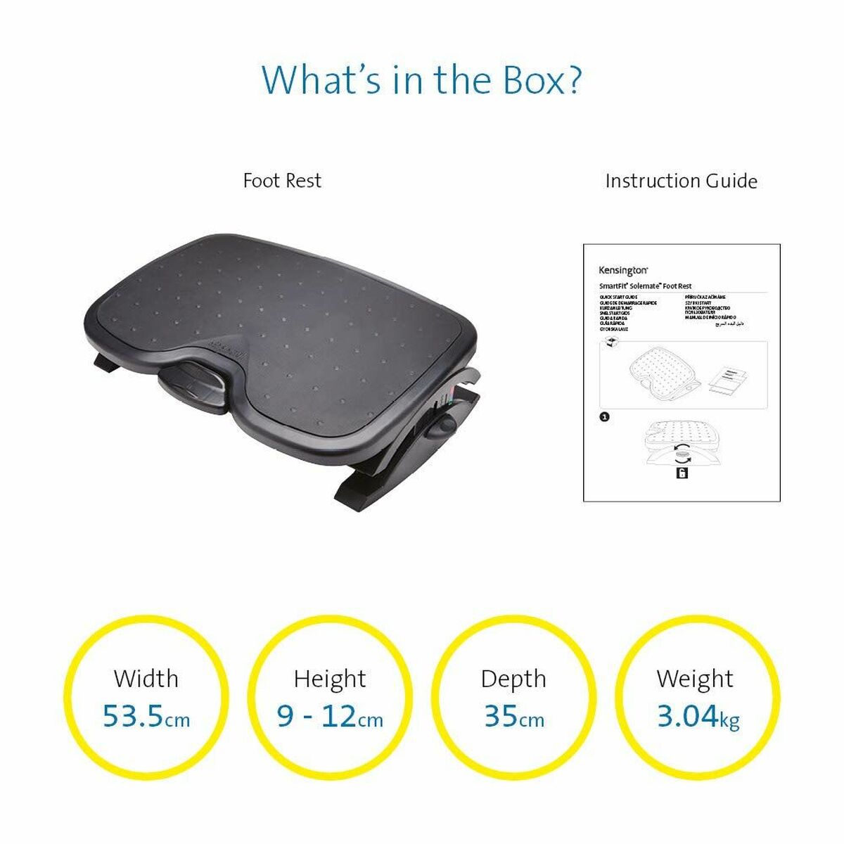 Solemate Plus Foot Rest Black